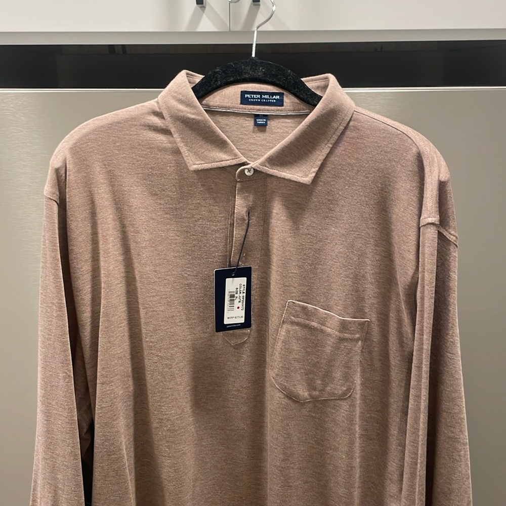 Crown Crafted long sleeve polo